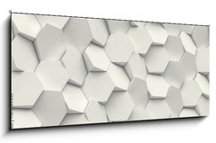 Sklenn obraz 1D panorama - 120 x 50 cm F_AB171149811 - hexagon geometric background