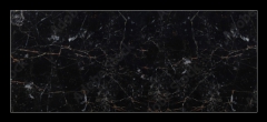 Skleněný obraz 1D panorama - 120 x 50 cm F_AB172631790 - panorama texture black marble background