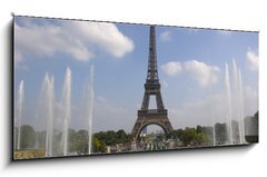 Obraz 1D panorama - 120 x 50 cm F_AB17925542 - The Eiffel tower from Trocadero in Paris