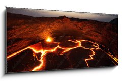 Obraz 1D panorama - 120 x 50 cm F_AB180658176 - Erta Ale Volcano Ethiopia