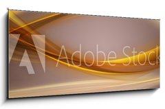Skleněný obraz 1D panorama - 120 x 50 cm F_AB183263006 - Abstract elegant wave panorama background design with space for your text - Abstraktní elegantní vlna panorama pozadí design s prostorem pro váš text