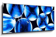 Obraz 1D panorama - 120 x 50 cm F_AB19265603 - blue gass beads