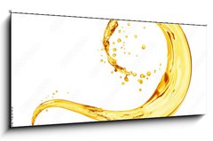 Sklenn obraz 1D panorama - 120 x 50 cm F_AB195242005 - Splash of oily liquid close