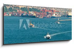 Obraz   Verkehr auf dem Bosporus, 120 x 50 cm