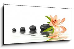 Obraz 1D panorama - 120 x 50 cm F_AB20744529 - Stone et Zen - Stone a Zen