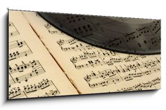 Obraz 1D panorama - 120 x 50 cm F_AB20819491 - vintage musical  background - historick hudebn pozad