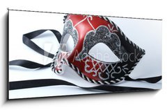 Sklenn obraz 1D panorama - 120 x 50 cm F_AB2090419 - venetian mask - bentsk maska