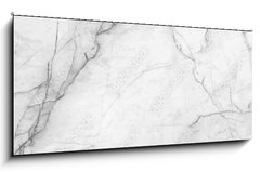 Sklenn obraz 1D panorama - 120 x 50 cm F_AB210626304 - panoramic white background from marble stone texture for design