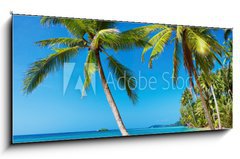 Sklenn obraz 1D panorama - 120 x 50 cm F_AB22403975 - Tropical beach, Thailand