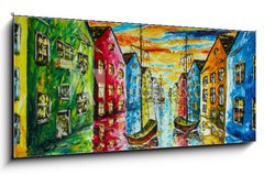 Obraz 1D panorama - 120 x 50 cm F_AB229305954 - Original art oil and palette knife on canvas