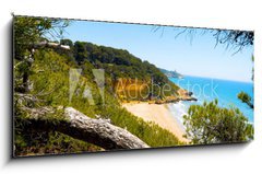 Obraz   Cala Fonda beach, Tarragona, Spain, 120 x 50 cm