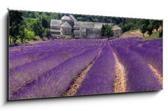 Sklenn obraz 1D panorama - 120 x 50 cm F_AB23986776 - France - Paca - Abbaye de Senanque