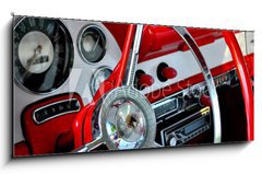 Sklenn obraz 1D panorama - 120 x 50 cm F_AB24202666 - classic car