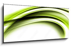 Skleněný obraz 1D panorama - 120 x 50 cm F_AB251248336 - Abstract eco wave panorama background design illustration - Abstraktní ekologické vlny panorama pozadí návrhu ilustrace