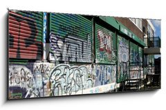 Sklenn obraz 1D panorama - 120 x 50 cm F_AB2599174 - graffiti 5