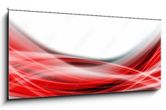 Obraz 1D panorama - 120 x 50 cm F_AB260622616 - Abstract elegant romantic wave panorama background design illustration