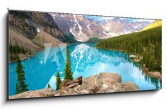 Obraz 1D panorama - 120 x 50 cm F_AB28040110 - moraine lake
