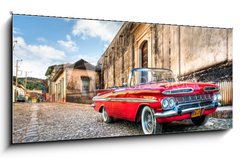 Obraz   Red Chevrolet, 120 x 50 cm