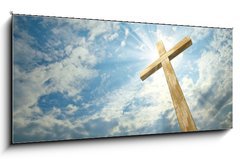 Obraz   cross against the sky, 120 x 50 cm