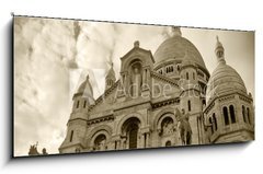 Obraz 1D - 120 x 50 cm F_AB29462499 - Sacre coeur at Montmartre