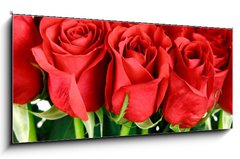 Obraz 1D panorama - 120 x 50 cm F_AB29639733 - bouquet of red roses
