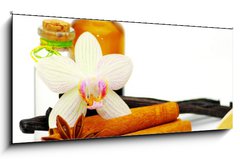 Obraz 1D panorama - 120 x 50 cm F_AB30175954 - Cinnamon, vanilla bean and star anise