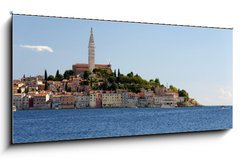 Obraz   Croatia  Rovinj  Old city and mediterranean sea, 120 x 50 cm