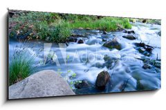 Sklenn obraz 1D panorama - 120 x 50 cm F_AB30613920 - Flowing Creek