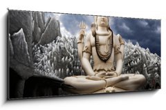 Obraz   Big Lord Shiva statue in Bangalore, 120 x 50 cm