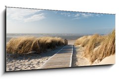 Obraz   Nordsee Strand auf Langeoog, 120 x 50 cm