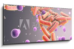 Sklenn obraz 1D panorama - 120 x 50 cm F_AB316394282 - Medicine Bacteria and virus Picture