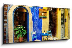 Obraz 1D panorama - 120 x 50 cm F_AB31878997 - pictorial old streets of Greece - Chania, Crete - obrazov star ulice ecka