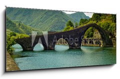 Obraz 1D - 120 x 50 cm F_AB31949500 - Ponte del Diavolo Borgo a Mozzano