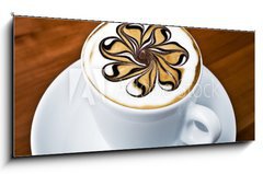 Obraz 1D panorama - 120 x 50 cm F_AB32151552 - Latte Art - Rosette