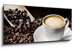 Obraz 1D panorama - 120 x 50 cm F_AB32161275 - Coffe cup