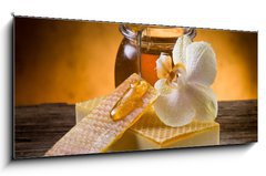 Sklenn obraz 1D panorama - 120 x 50 cm F_AB32941846 - natural homemade honey soap - prodn domc medov mdlo