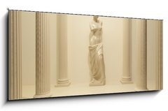 Obraz   Ancient Statue of a nude Venus in the middle of perspective pill, 120 x 50 cm