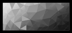 Sklenn obraz 1D panorama - 120 x 50 cm F_AB342219510 - Vector abstract triangulated  color background.Poly Mosaic Background.Background of geometric shapes. Retro triangle background. Colorful mosaic pattern.