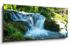 Obraz 1D panorama - 120 x 50 cm F_AB34351832 - Waterfall