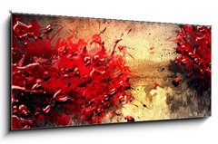 Obraz   Paint Splatter, 120 x 50 cm