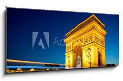 Obraz 1D panorama - 120 x 50 cm F_AB35687820 - Arc de Triomphe Champs Elyses Paris France