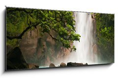 Obraz 1D panorama - 120 x 50 cm F_AB36343105 - Celestial blue waterfall