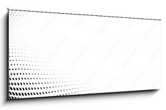 Obraz 1D panorama - 120 x 50 cm F_AB364639190 - The halftone texture is monochrome. Vector chaotic background