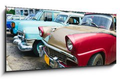 Obraz   Havana, Cuba. Street scene with old cars., 120 x 50 cm