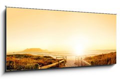 Obraz 1D panorama - 120 x 50 cm F_AB36708540 - Sunset HDR over the ocean
