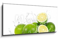 Obraz 1D panorama - 120 x 50 cm F_AB37016449 - lime splash