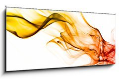 Skleněný obraz 1D panorama - 120 x 50 cm F_AB37387915 - Fond texture abstrait flamme fumée - Pozadí textury abstrait flamé fumée