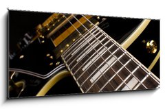 Obraz 1D panorama - 120 x 50 cm F_AB38690213 - Electric guitar close up