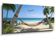 Obraz   Hamac aux carabes , holidays 06, 120 x 50 cm