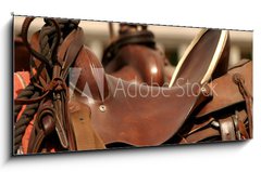 Skleněný obraz 1D panorama - 120 x 50 cm F_AB400196 - saddle gear - sedlovým převodem